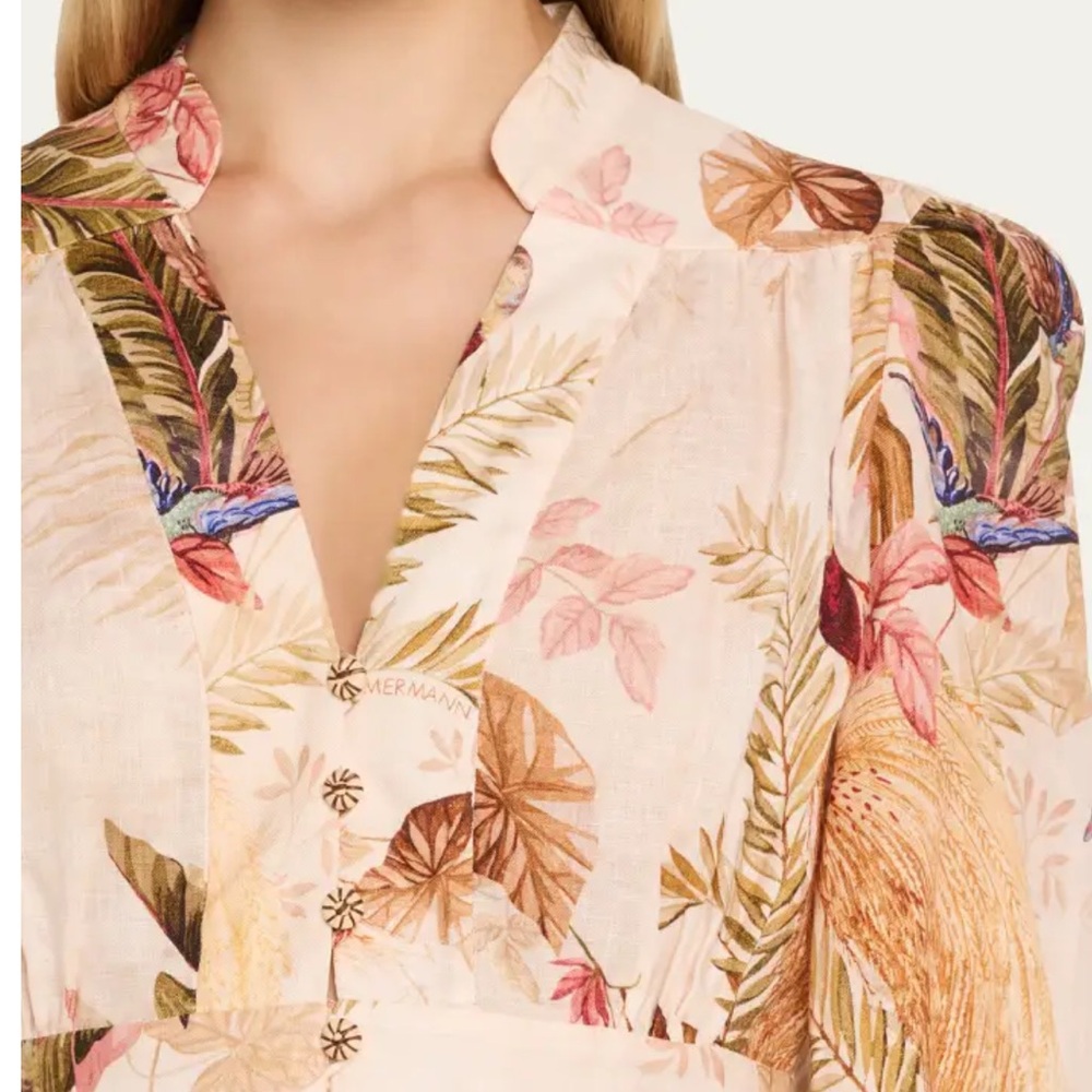 Zimmermann Ascension Plunge Maxi Dress Floral Print - Picture 2 of 9